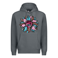 Rock race leopard sunflower Premium Hoodie - JahusDesignShop