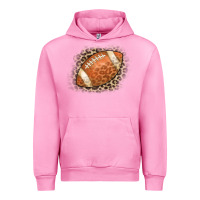 Fuchsia Pink American Football Leopard Urban Hoodie - CowCowDesign