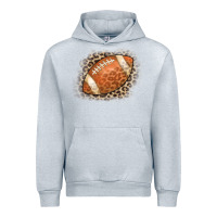 Heather Grey American Football Leopard Urban Hoodie - CowCowDesign