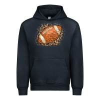 Navy American Football Leopard Urban Hoodie - CowCowDesign