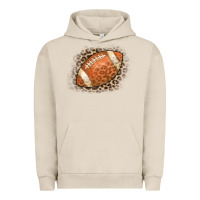 Pigment French Oak American Football Leopard Urban Hoodie - CowCowDesign