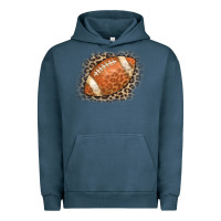 Pigment Midnight Navy American Football Leopard Urban Hoodie - CowCowDesign