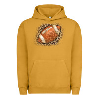 Pigment Peanut Butter American Football Leopard Urban Hoodie - CowCowDesign