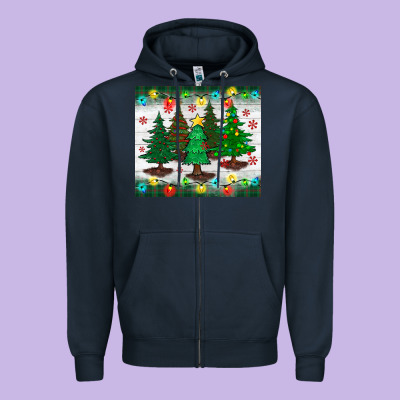 Christmas Trees Tumbler Zipper Hoodie Designed By Bundleandbundleshop