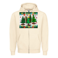 Sandshell christmas trees tumbler Zipper Hoodie - BundleAndBundleShop