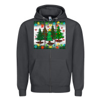Smoke christmas trees tumbler Zipper Hoodie - BundleAndBundleShop