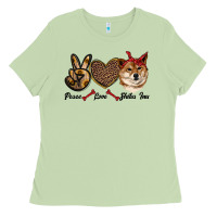 Matcha peace love shiba inu Ladies Tee - RanaPortraitStore