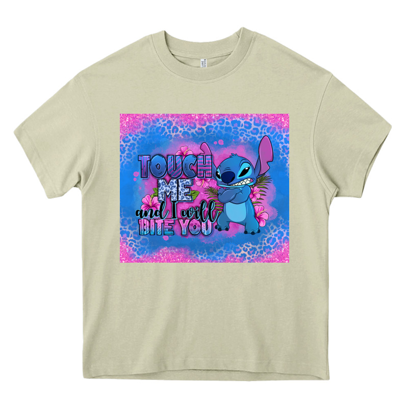 Touch Me And I Will Bite You Stitch Heavy Core Tee by Zillion Design Studio | Teevron