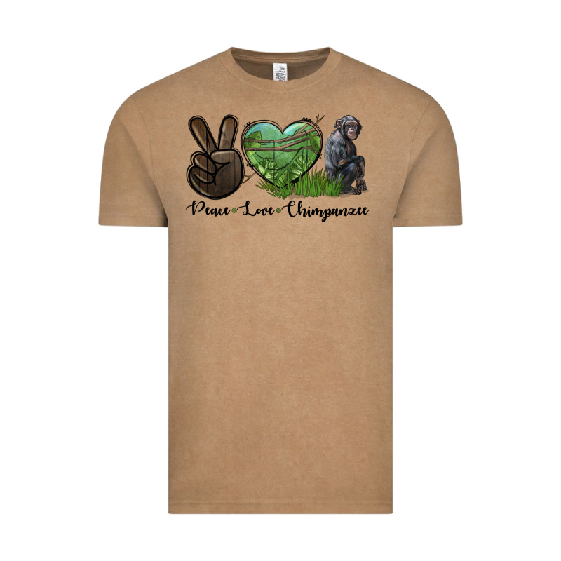 Peace Love Chimpanzee Vintage Tee by LillyAllenDesigns | Teevron