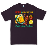 Plum beer&crawfish that's why i'm here Premium Tee - FaDigitalArtStudio
