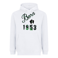 White Born In 1953 Heavyweight Hoodie - Bettercallsaul