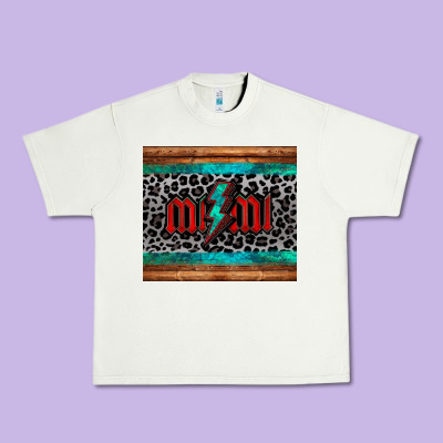Leopard Lightning Bolt Mimi Mother's Day Urban Heavy Tee Designed By Jasminsmagicworld