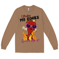Toasted Coconut i prefer my books extra spicy Long Sleeve Tee - MaliasSmallBusiness