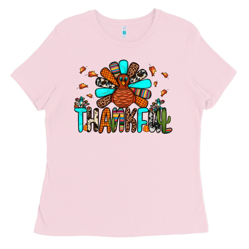 Thankful Turkey Ladies Tee by JahusDesignShop | Teevron