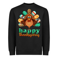 Black happy thanksgiving turkey Heavyweight Sweatshirt - Jasminsmagicworld