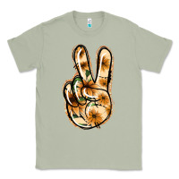 Matcha Floral Gold Peace Sign Classic Tee - Jasminsmagicworld