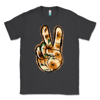 Smoke Floral Gold Peace Sign Classic Tee - Jasminsmagicworld