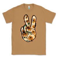 Floral Gold Peace Sign Classic Tee | Teevron