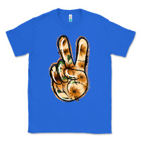True Royal Floral Gold Peace Sign Classic Tee - Jasminsmagicworld