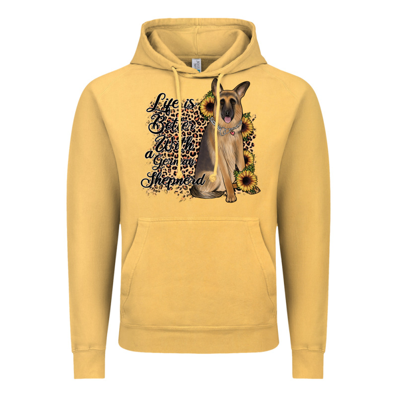 Life Is Better With A German Shepherd Vintage Hoodie by JahusDesignShop | Teevron
