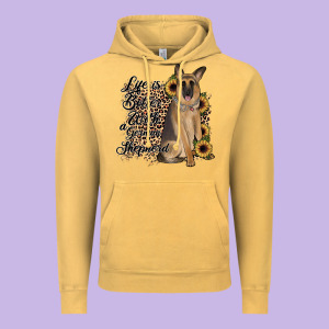 Life Is Better With A German Shepherd Vintage Hoodie Designed By Jahusdesignshop