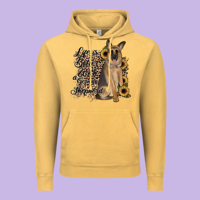 Life Is Better With A German Shepherd Vintage Hoodie Designed By Jahusdesignshop