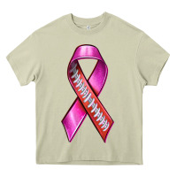 Mossy Breast Cancer Ribbon American Football Heavy Core Tee - texasbilliewilder