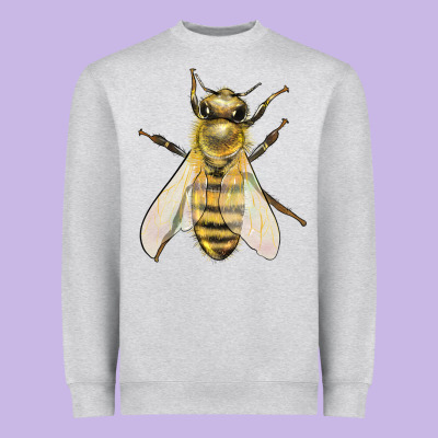 Bee Heavyweight Sweatshirt Designed By Lillyallendesigns