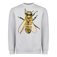 Heather Grey Bee Heavyweight Sweatshirt - LillyAllenDesigns