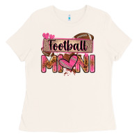 Bone football mini with leopard Ladies Tee - Zillion Design Studio