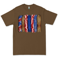 Cacao 4th of July brushstroke Premium Tee - CowGirlArtShop