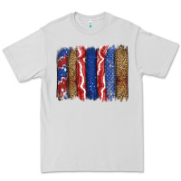 Dove Grey 4th of July brushstroke Premium Tee - CowGirlArtShop