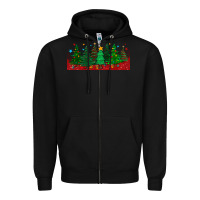 Black christmas trees libbey glass Zipper Hoodie - BundleAndBundleShop