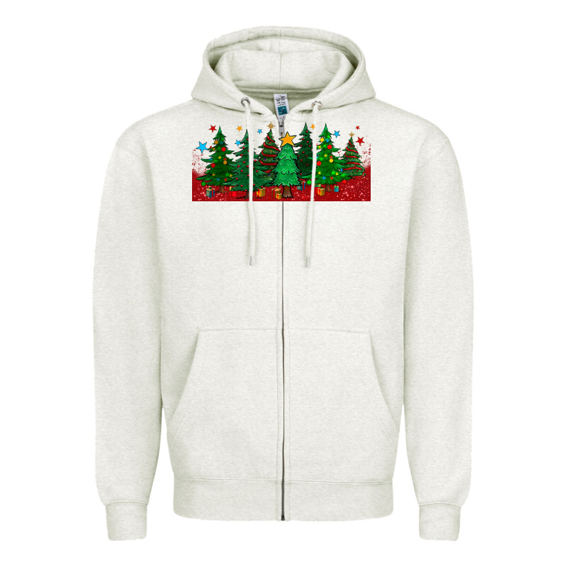 Christmas Trees Libbey Glass Zipper Hoodie by BundleAndBundleShop | Teevron