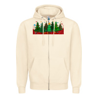 Sandshell christmas trees libbey glass Zipper Hoodie - BundleAndBundleShop
