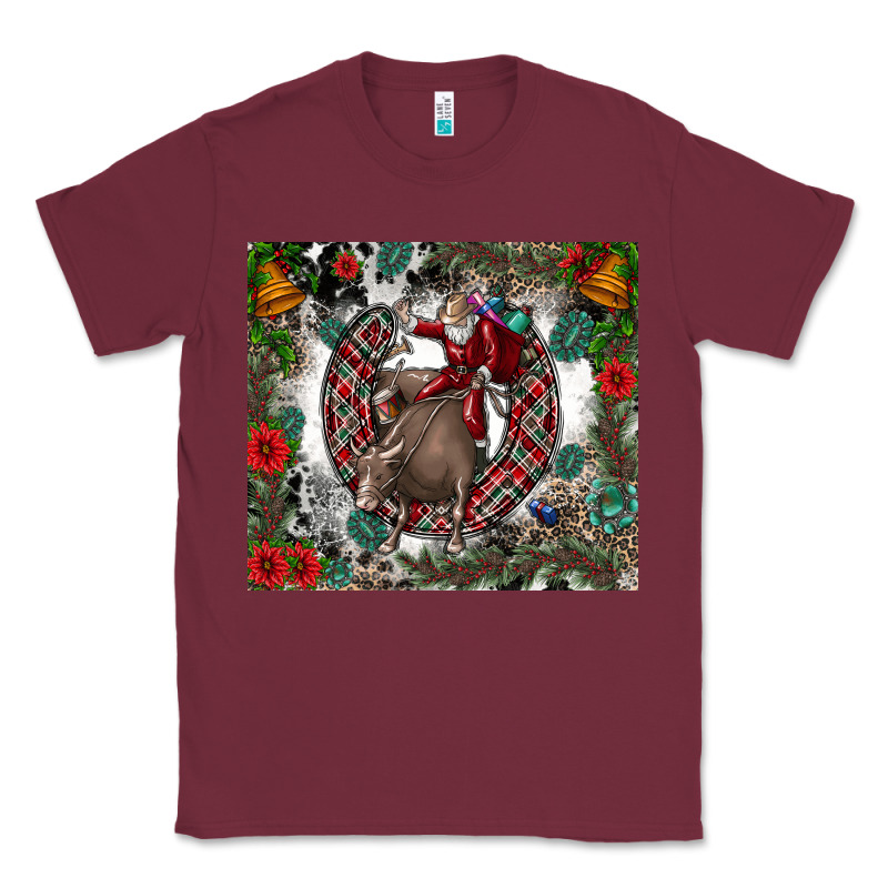 Rodeo Santa Classic Tee by CowhideDigitalArt | Teevron