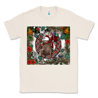 Natural Rodeo Santa Classic Tee - CowhideDigitalArt