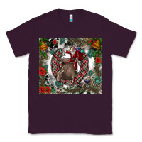 Plum Rodeo Santa Classic Tee - CowhideDigitalArt
