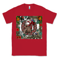 Red Rodeo Santa Classic Tee - CowhideDigitalArt