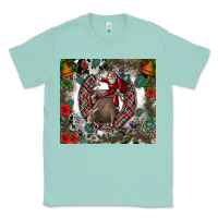 Seafoam Rodeo Santa Classic Tee - CowhideDigitalArt