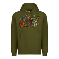 Army Green Army Christmas Joy Premium Hoodie - NancyCooperArtShop