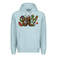 Blue Mist Army Christmas Joy Premium Hoodie - NancyCooperArtShop