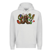 Dove Grey Army Christmas Joy Premium Hoodie - NancyCooperArtShop