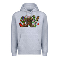 Heather Grey Army Christmas Joy Premium Hoodie - NancyCooperArtShop