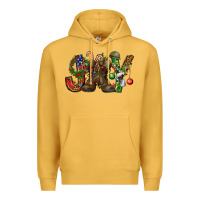 Mustard Army Christmas Joy Premium Hoodie - NancyCooperArtShop