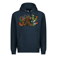 Navy Army Christmas Joy Premium Hoodie - NancyCooperArtShop