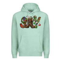 Seafoam Army Christmas Joy Premium Hoodie - NancyCooperArtShop