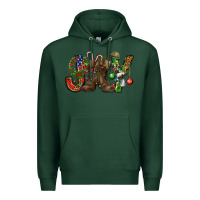 Sports Green Army Christmas Joy Premium Hoodie - NancyCooperArtShop