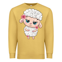 Antique Gold cute sheep Premium Sweatshirt - texasbilliewilder