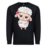 Black cute sheep Premium Sweatshirt - texasbilliewilder